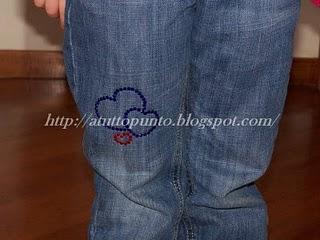 Strass su jeans