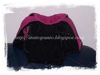 Borsa in lana cotta grigia - Cod. 0057