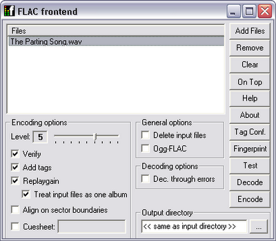 Free Lossless Audio Codec (FLAC) è un formato di compressione lossless completamente libero e aperto. Free Lossless Audio Codec (FLAC) è un formato di compressione lossless completamente libero e aperto.