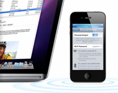 personalhotspot ios 4 3 410x324 Apple rilascia ufficialmente la versione 4.3 di iOS