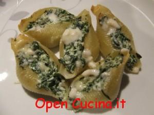 Conchiglioni con Spinaci