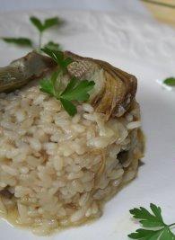 Risotto carciofi, guanciale e pecorino...un piatto di sostanza.