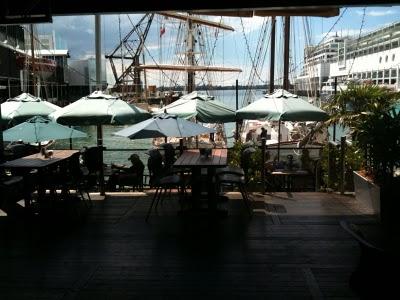 Pranzo alle banchine di Auckland...WOW