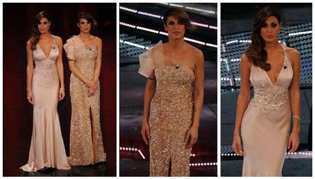 5° serata Sanremo: Dior & Armani Privè per Elisabetta Canalis & Belen Rodriguez