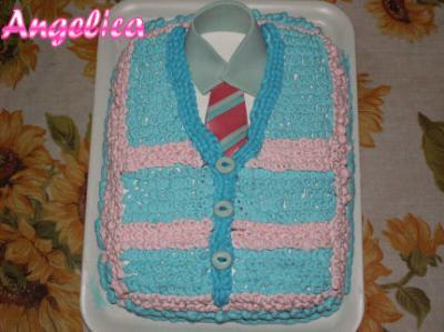 Torta cardigan per papà