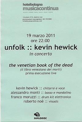 UNFOLK & KEVIN HEWICK in concerto