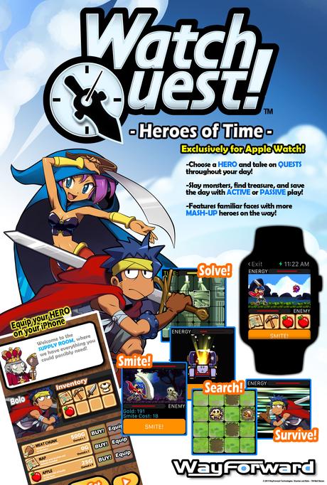 WayForward Technologies annuncia Watch Quest per Apple Watch