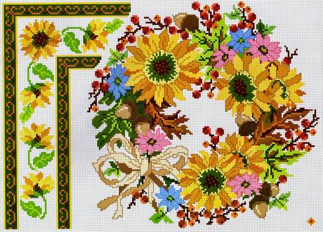 Grande raccolta di schemi a tema Girasole