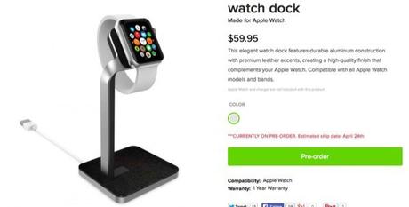 Mophie crea la sua dock per l'Apple Watch