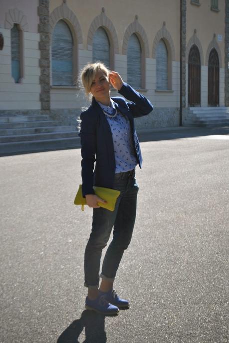 outfit blu outfit giacca blu outfit camicia stampa ciliegie camicia pull&bears outfit stringate maschili mariafelicia magno colorblock by felym mariafelicia magno fashion blogger outfit giacca blu come abbinare il blu outfit borsa gialla outfit scarpe blu come abbinare il giallo abbinamenti giallo blu abbinamenti blu outfit aprile 2015 outfit  outfit primaverili casual outfit donna primaverili outfit casual donna spring outfits outfit blue how to wear blue blue blazer yellow bag fashion bloggers italy girl blonde hair blonde girls braids collana pietre blu majique fornarina massimiliano incas 