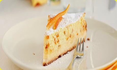 Torta di ricotta con uvetta