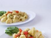 Conchiglie pesto, ricotta rana pescatrice