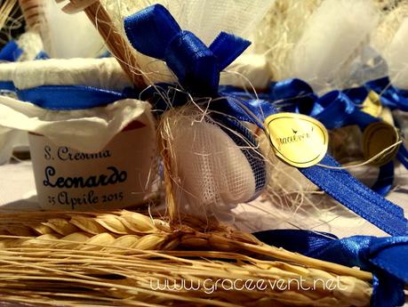 Il colore del cielo e  del grano per la Santa  Cresima