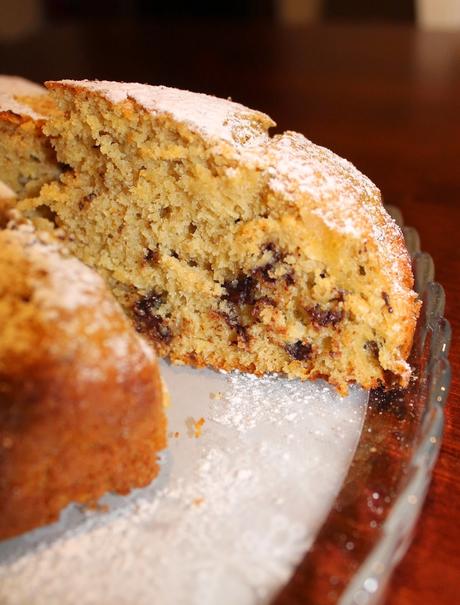 Ciambellone al Farro Banana e Cioccolato