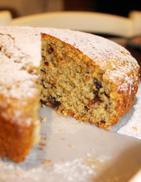 Ciambellone al Farro Banana e Cioccolato