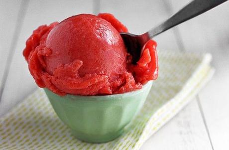 sorbetto alla fragola