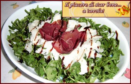 Carpaccio di bresaola con rucola e grana