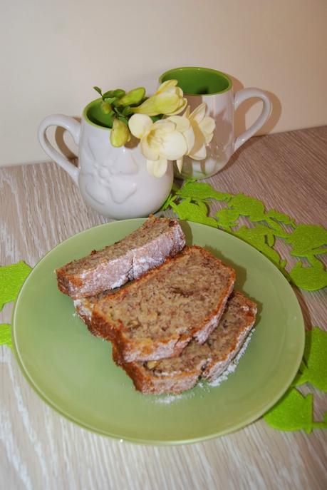 Plum-cake con banane e noci ( senza colesterolo)