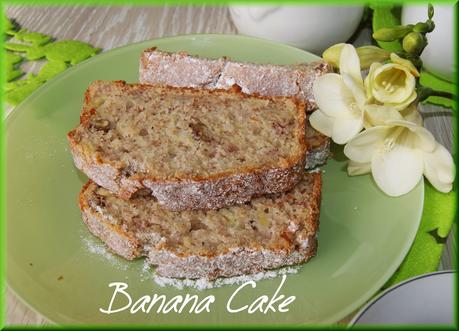 Plum-cake con banane e noci ( senza colesterolo)