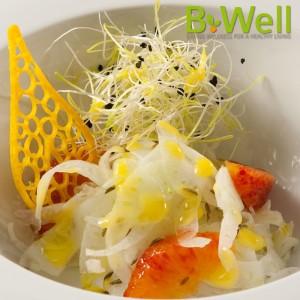 Piatto Menù BWell - Insalatina di finocchi al cumino con spicchi di arancia