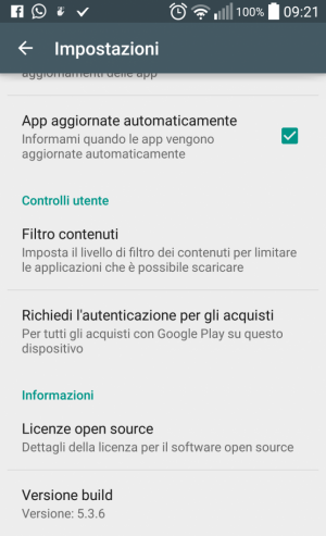 Come impostare dei filtri per il download dal Play Store