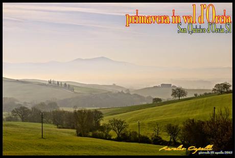 primavera in val d'Orcia