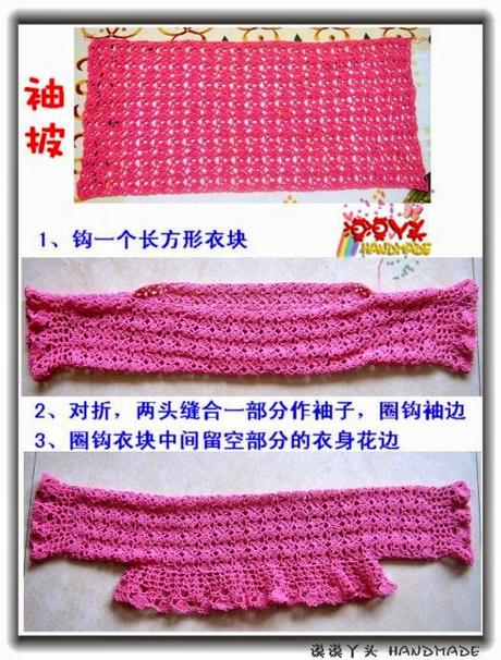 A gentile richiesta... Gli schemi per un coprispalle crochet da bimba / Girly crochet shrugs and boleros patterns