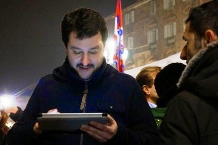 Ferie finite per il tablet di Salvini.