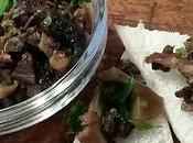 Salsa funghi porcini (secchi) tartine accompagnare carne
