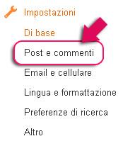 post e commenti