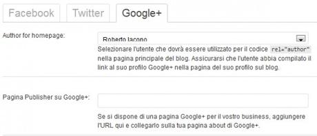 scheda google plus