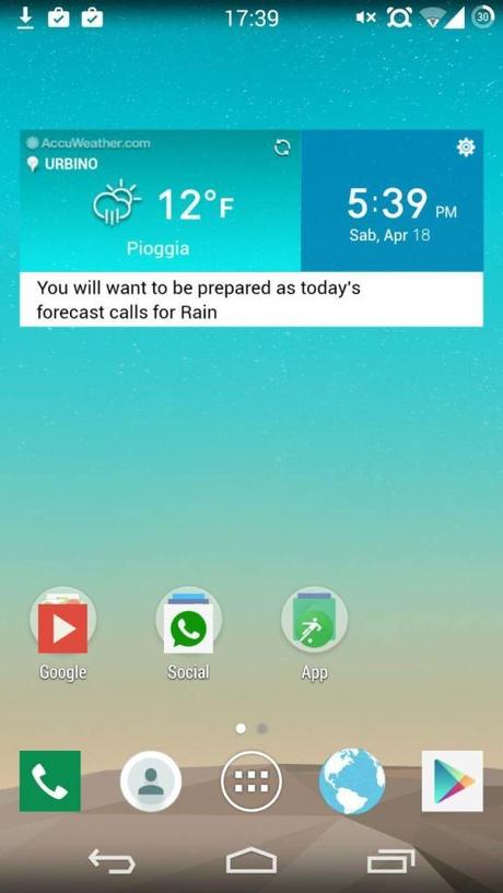 widget LG G3