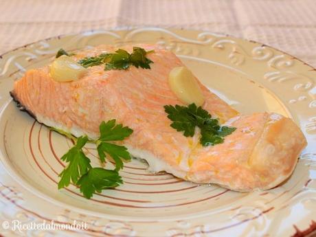 Salmone al vapore Bimby