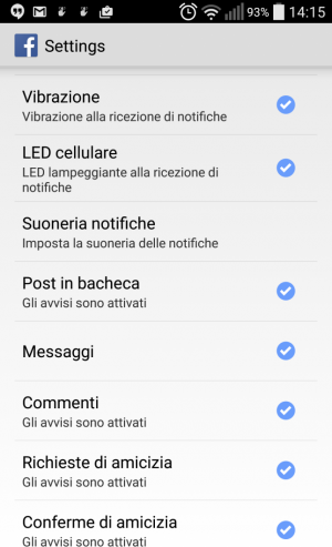 Come modificare la suoneria delle notifiche di Facebook per Android