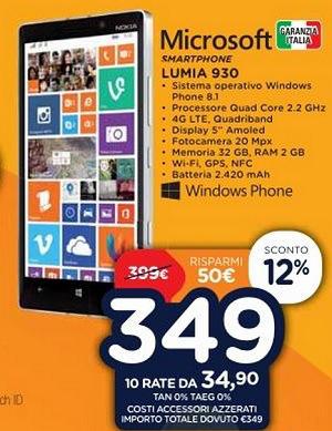 Lumia 930 unieuro