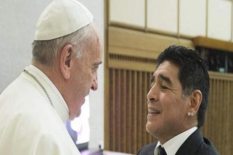 Maradona e Papa Francesco