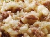 Risotto alla birra salsiccia.