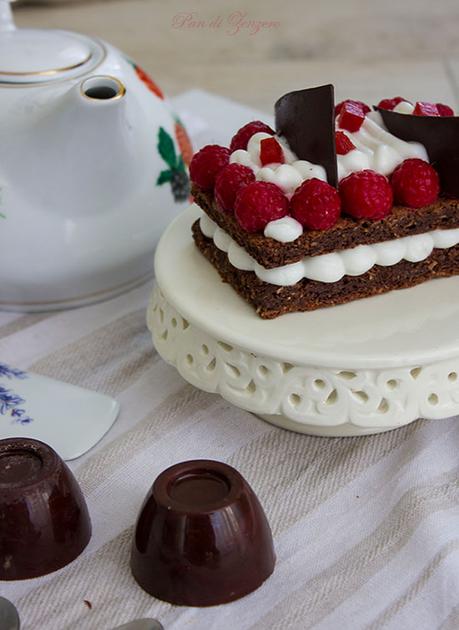 chocolate and raspberry vegan cake