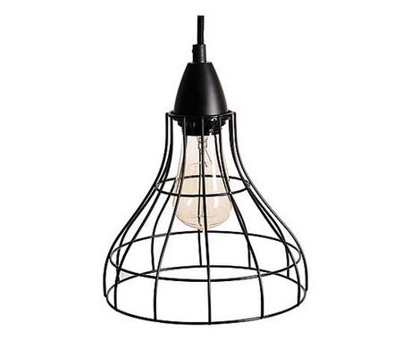 Lampadario in metallo Loft nero