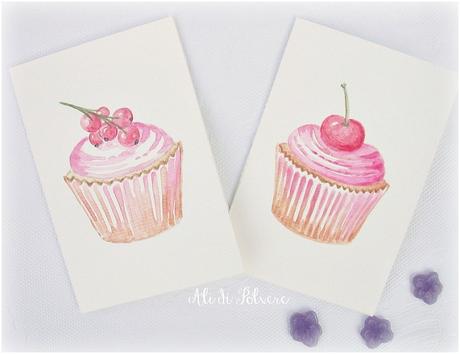 Inviti per una festa di compleanno: i cupcakes alla frutta