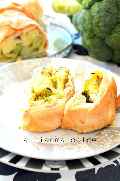 strudel patate e broccoli