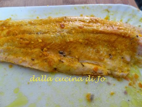 Filetto di trota salmonata all'arancia