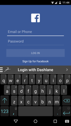 Swiftkey Dashlane 2