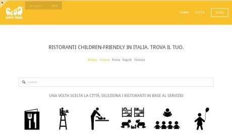 Happy Beans, il primo portale di ristoranti children friendly in Italia