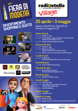 Al via il 25 aprile la Fiera di Modena!