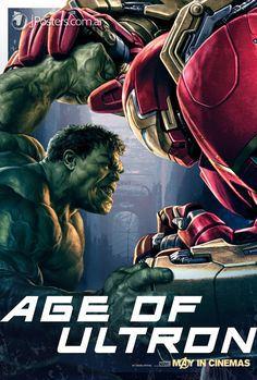 Age of Ultron poster Iron Man Hulk