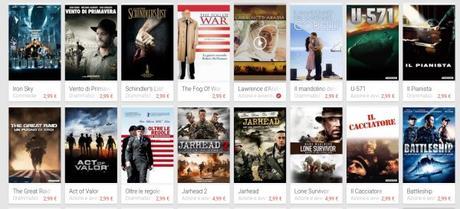 Promozione Google Play Film: le grandi guerre in offerta Film su Google Play film 2