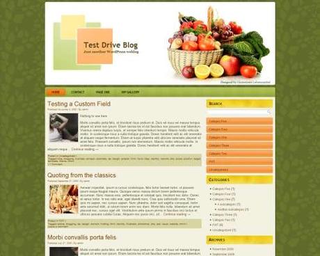 84 templates WordPress per blog di cucina e ricette (1a parte).