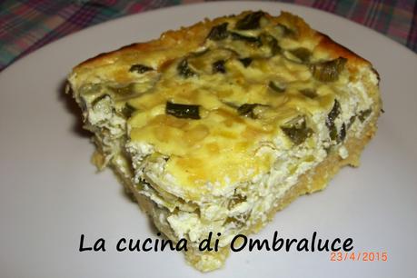 Quiche di polenta con asparagi