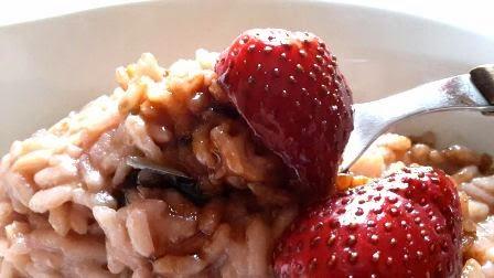 Risotto alle fragole e aceto balsamico